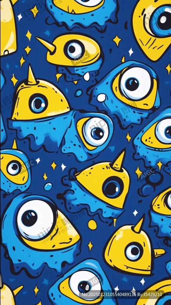 渐变海底世界圆点