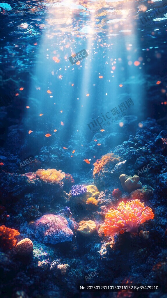 渐变海底世界圆点