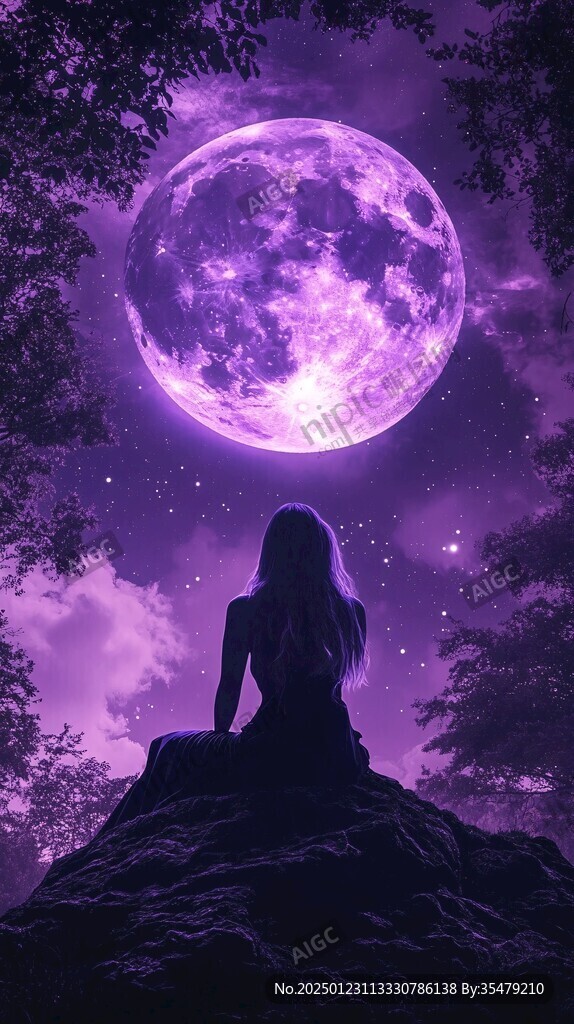 蓝月夜梦幻唯美奇幻