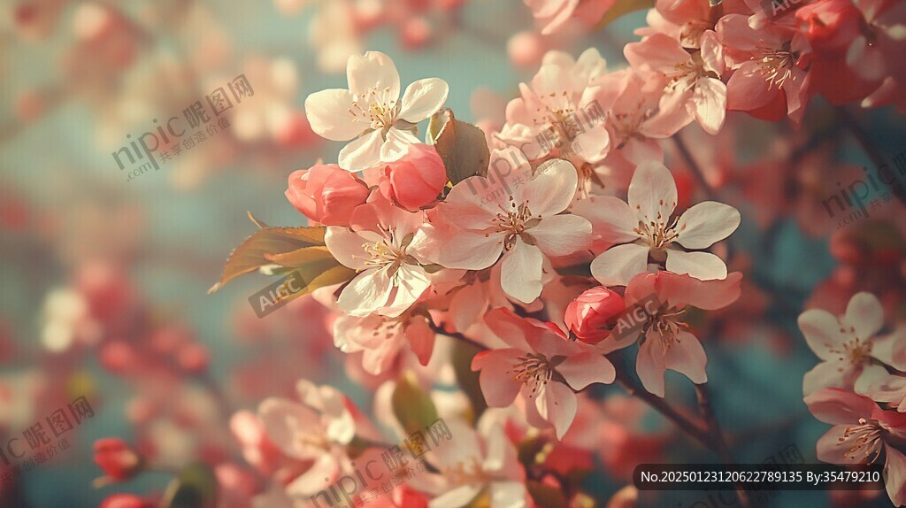 唯美花卉开花春天春景