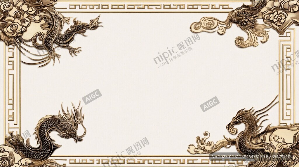 金龙边框