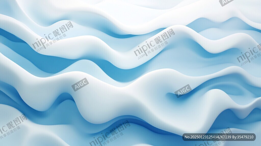 3d波浪线弧线弧形山