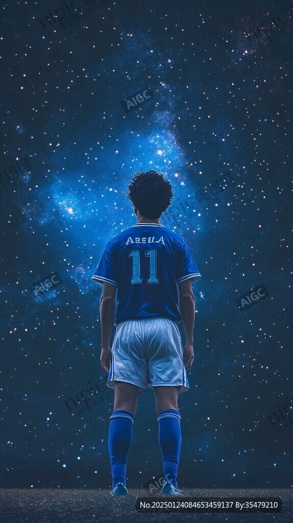 星辰大海男孩背影