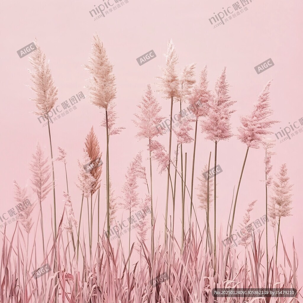 粉色芦苇