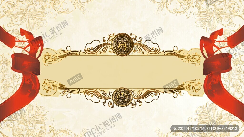 欧式边框婚礼背景