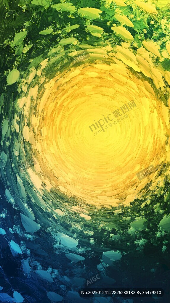 渐变海底世界圆点