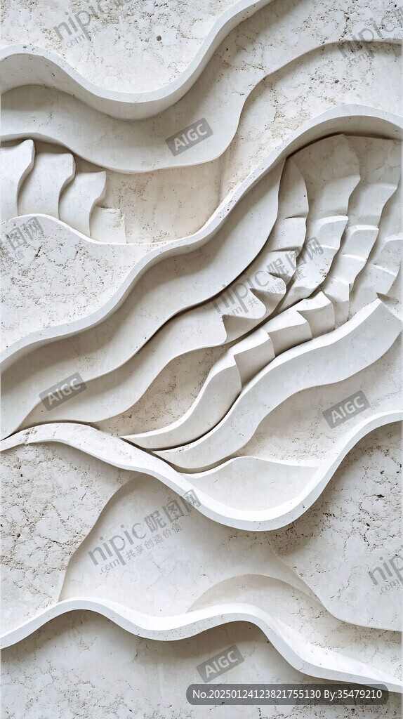 波浪元素墙面