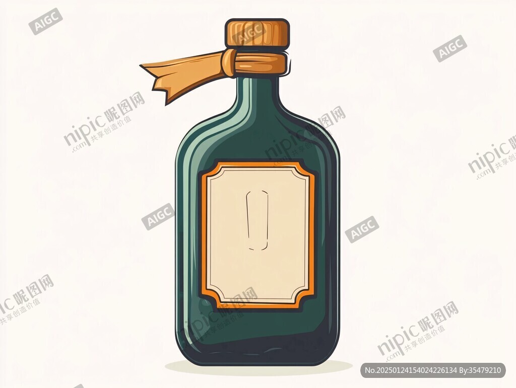 酒瓶卡通形象