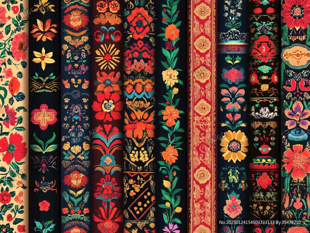 中东欧美民族风花型