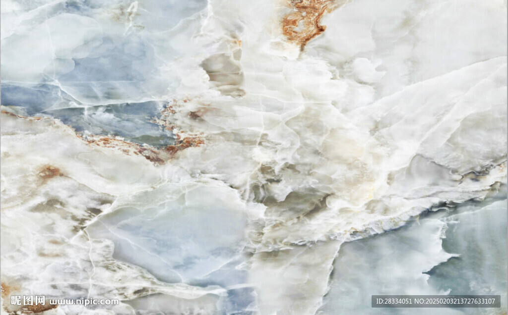 高清蓝色冰纹大理石