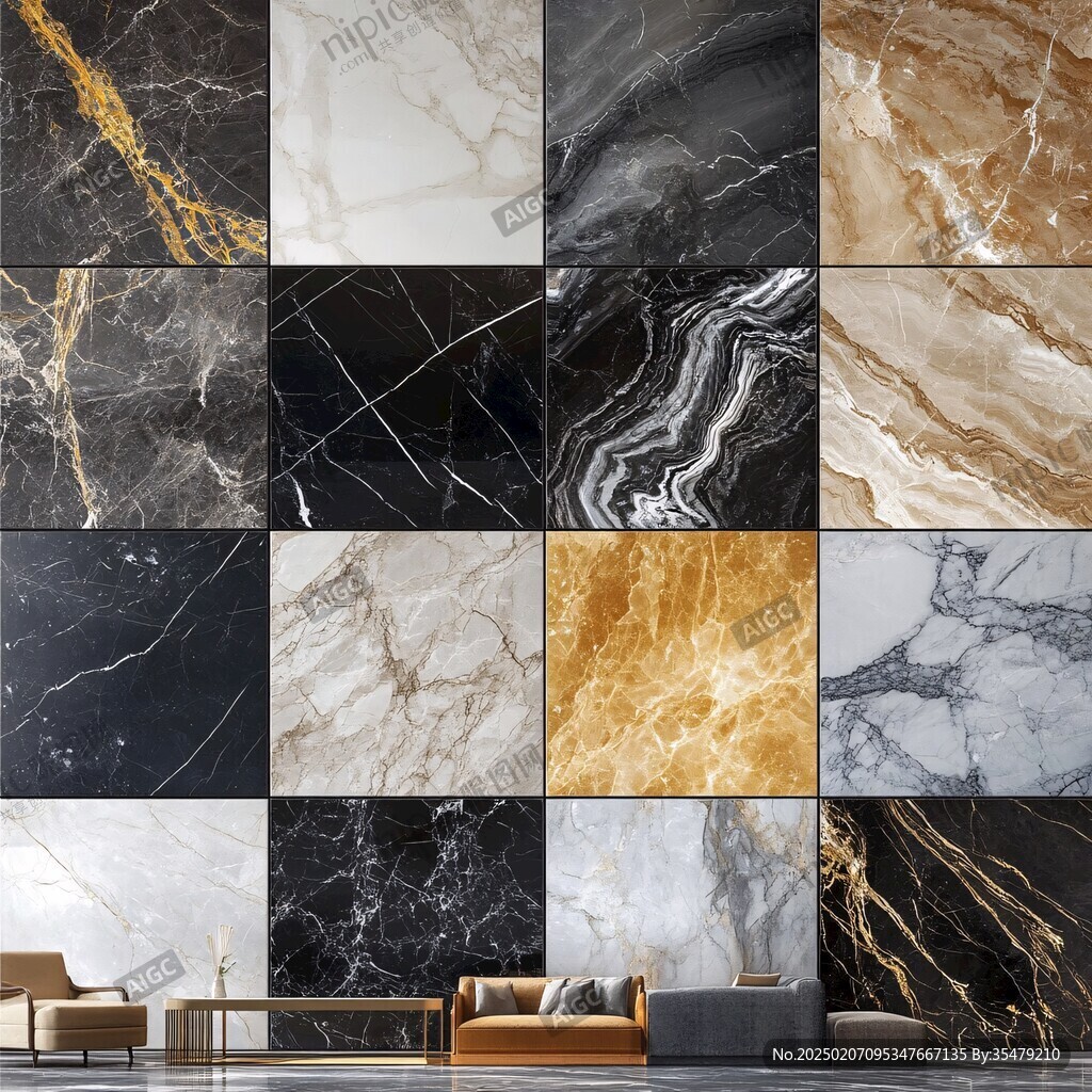 大厅挂图大理石纹理