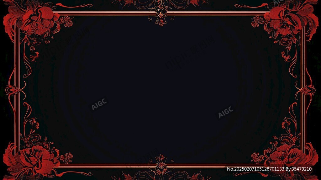 欧式边框婚礼背景