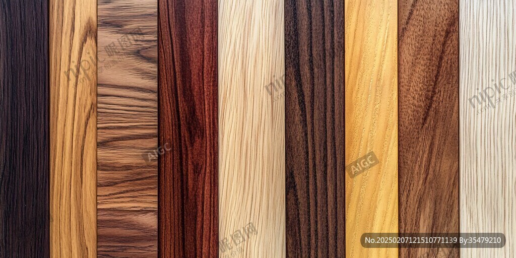 多种颜色木板木材