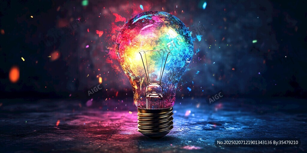 灯泡创意场景图