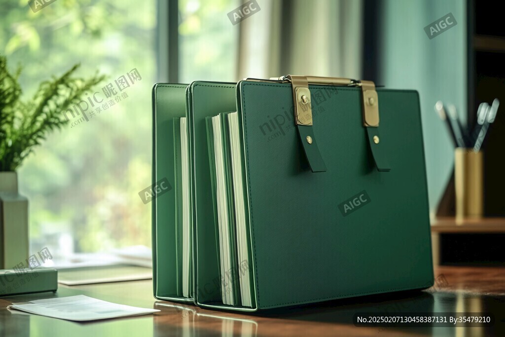 绿色文件袋