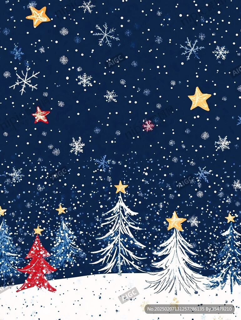 插画圣诞节背景