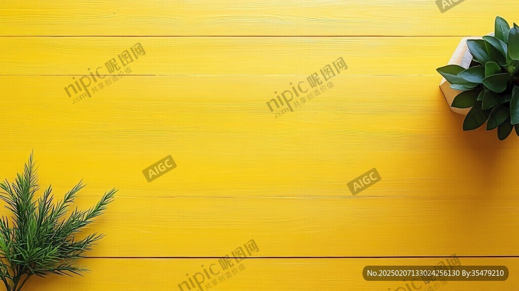 高清黄色木纹背景
