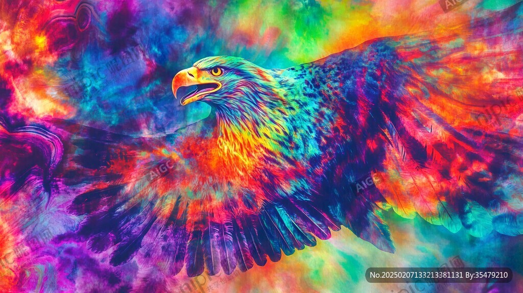 雄鹰抽象画