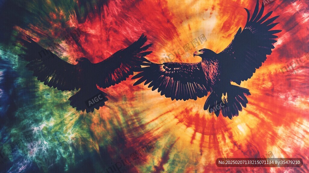 雄鹰抽象画