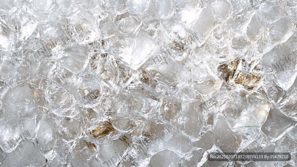 冰块内部纹理图案