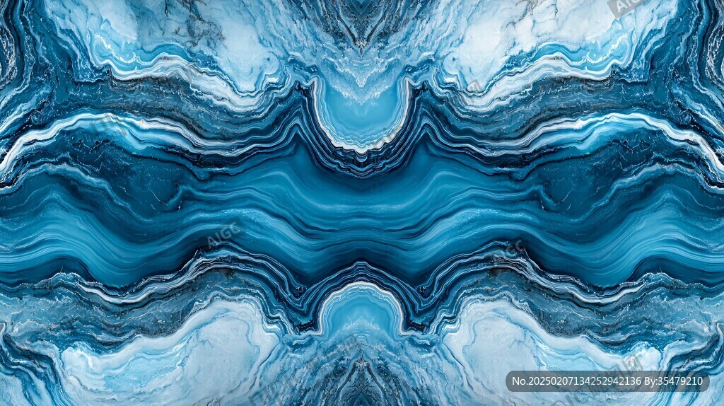 蓝色玛瑙石艺术背景