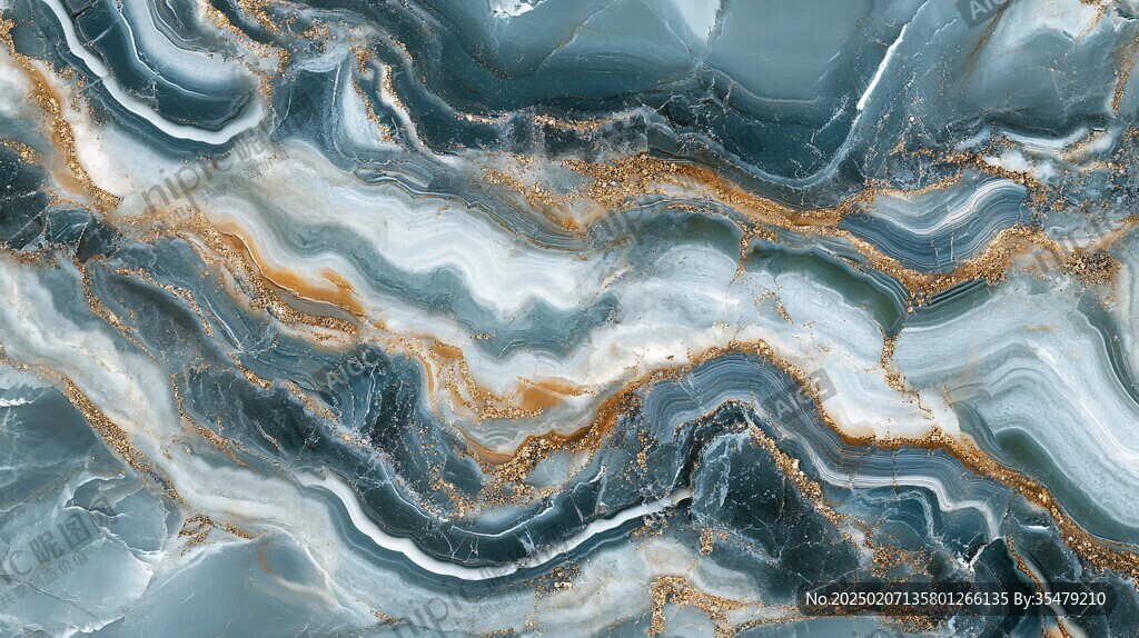 蓝色玛瑙石艺术背景