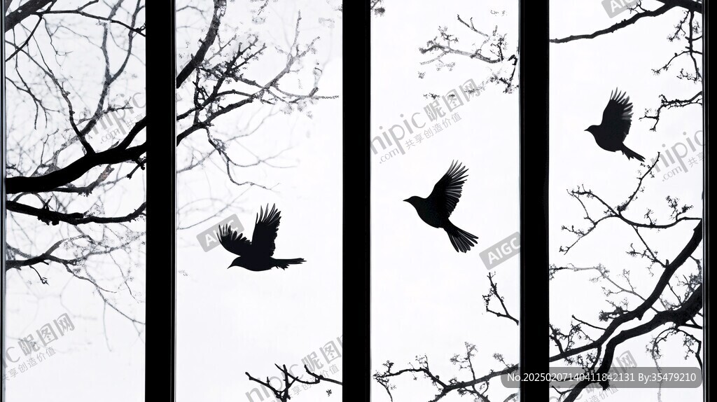窗外飞过乌鸦