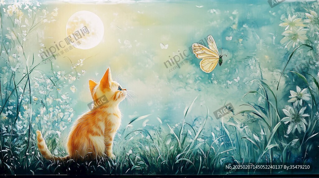 梦幻夜晚立体画