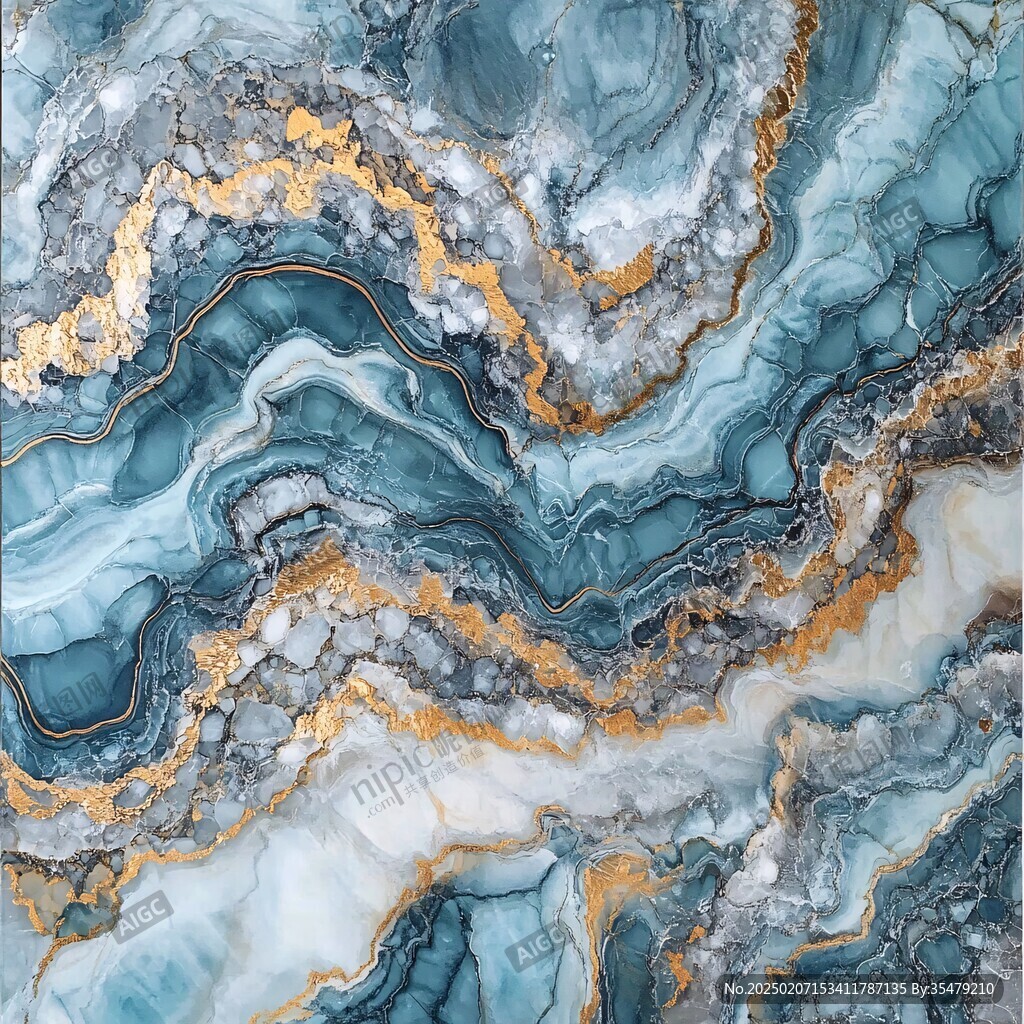 蓝色玛瑙石艺术背景