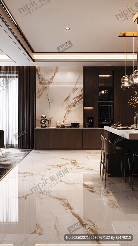 极简金箔石根线条对拼