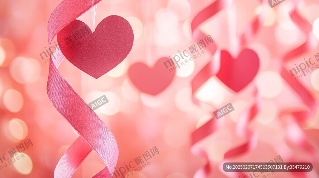 心动浪漫氛围背景