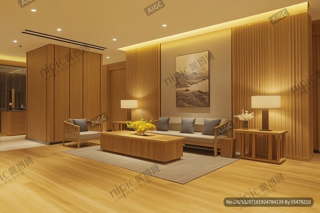 酒店休息等待区效果图