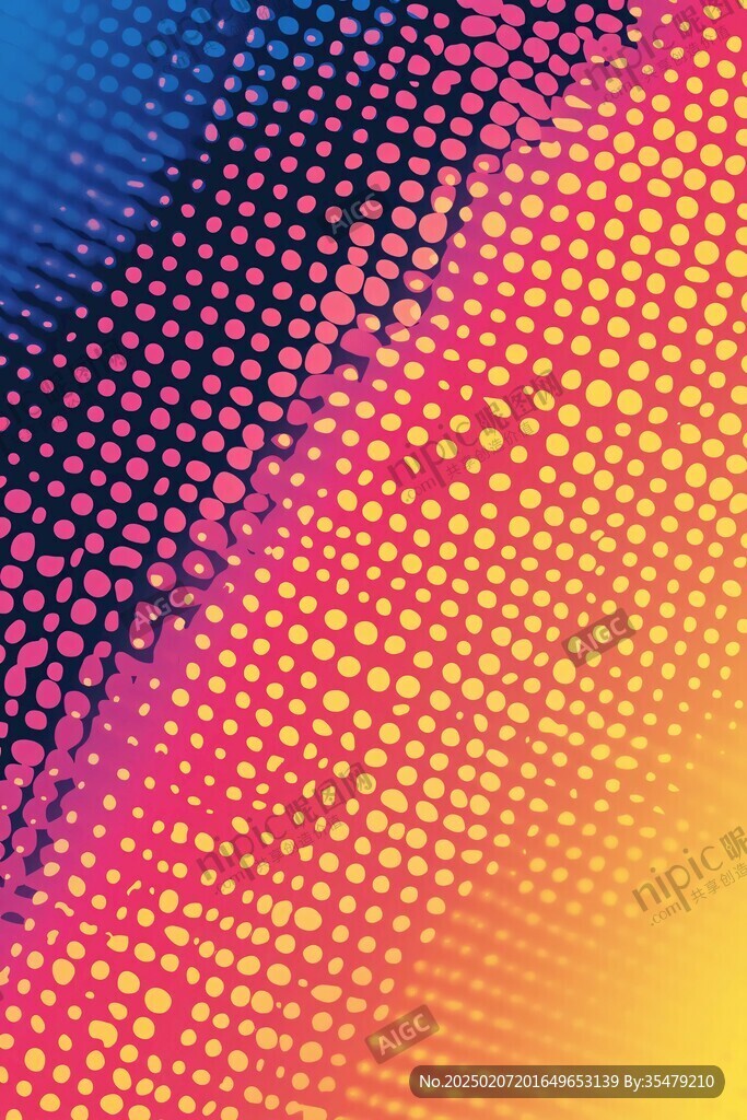 波普点渐变效果