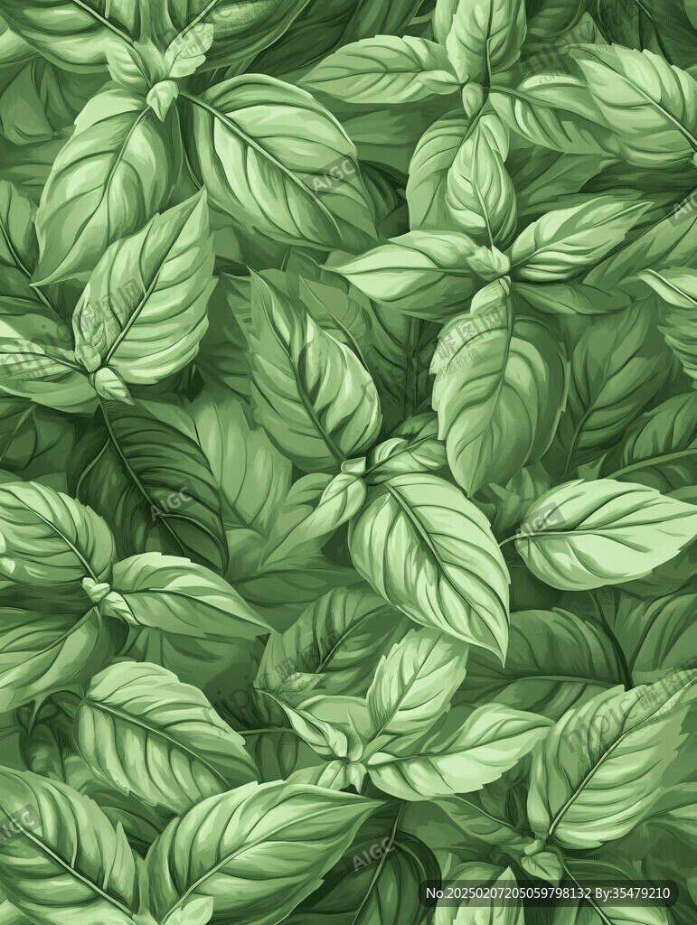 高清绿叶背景图片