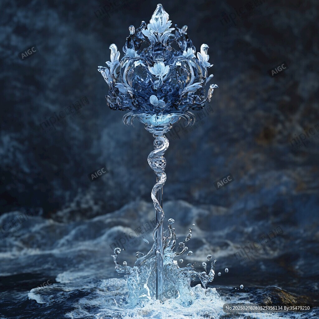 古代水晶莲花