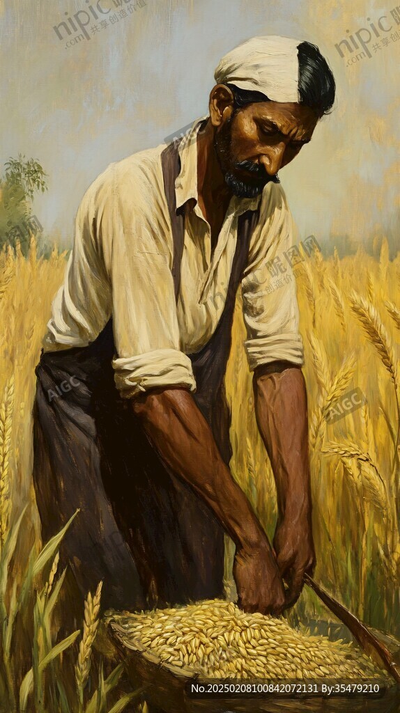 努力工作粮食系列作品