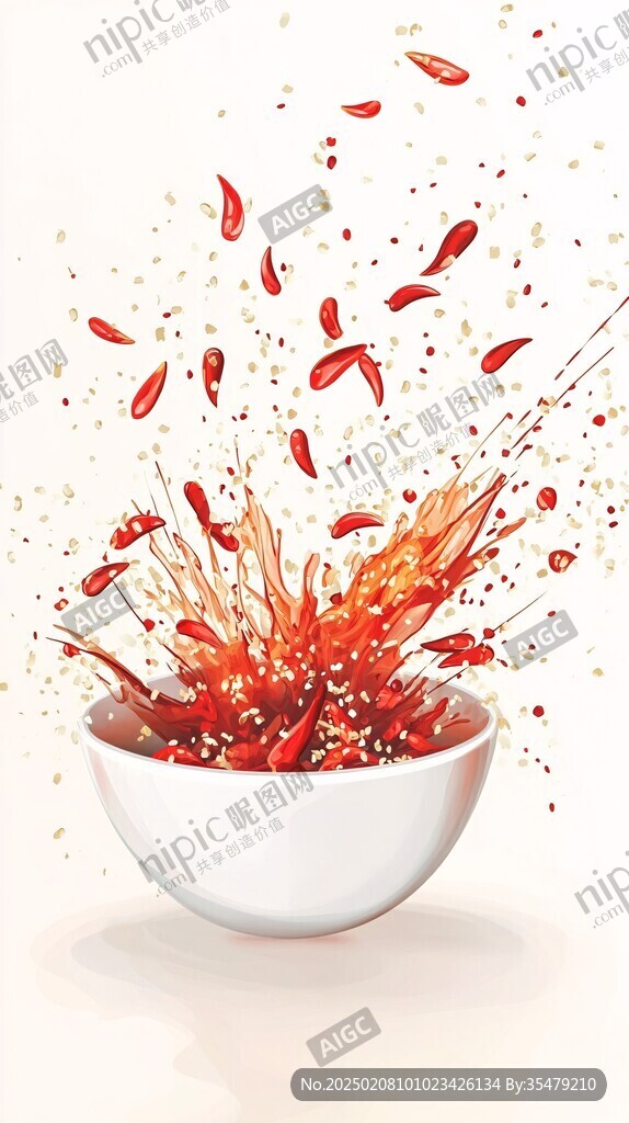 辣椒插画场景图