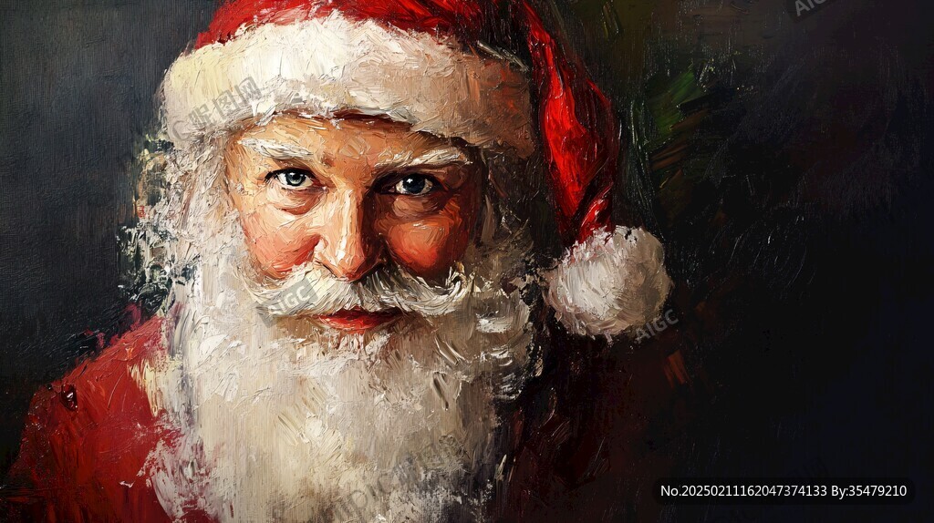 圣诞节油画