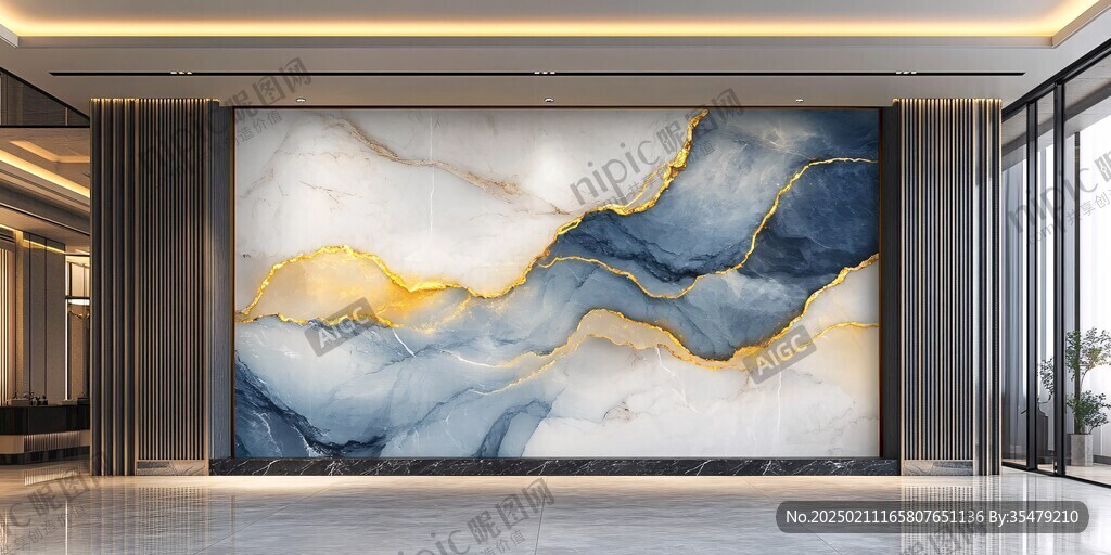 轻奢大理石背景墙