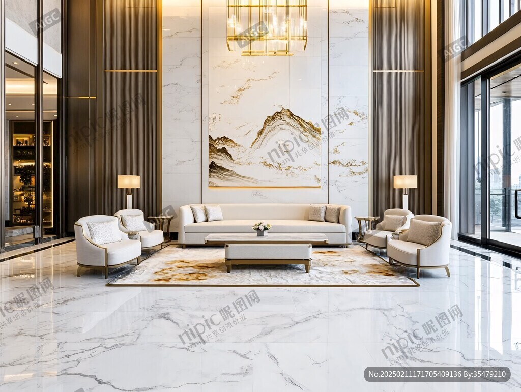 岩板客厅场景素材