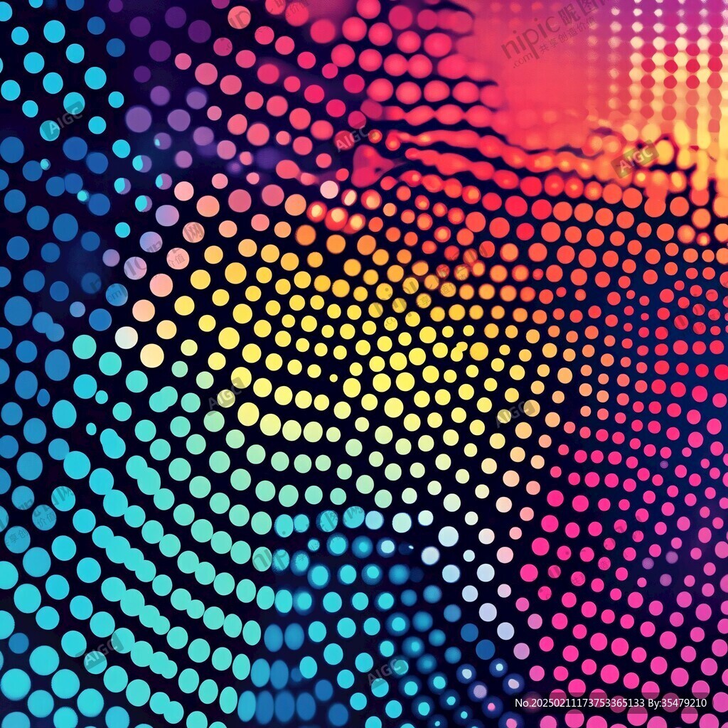 波普点渐变效果