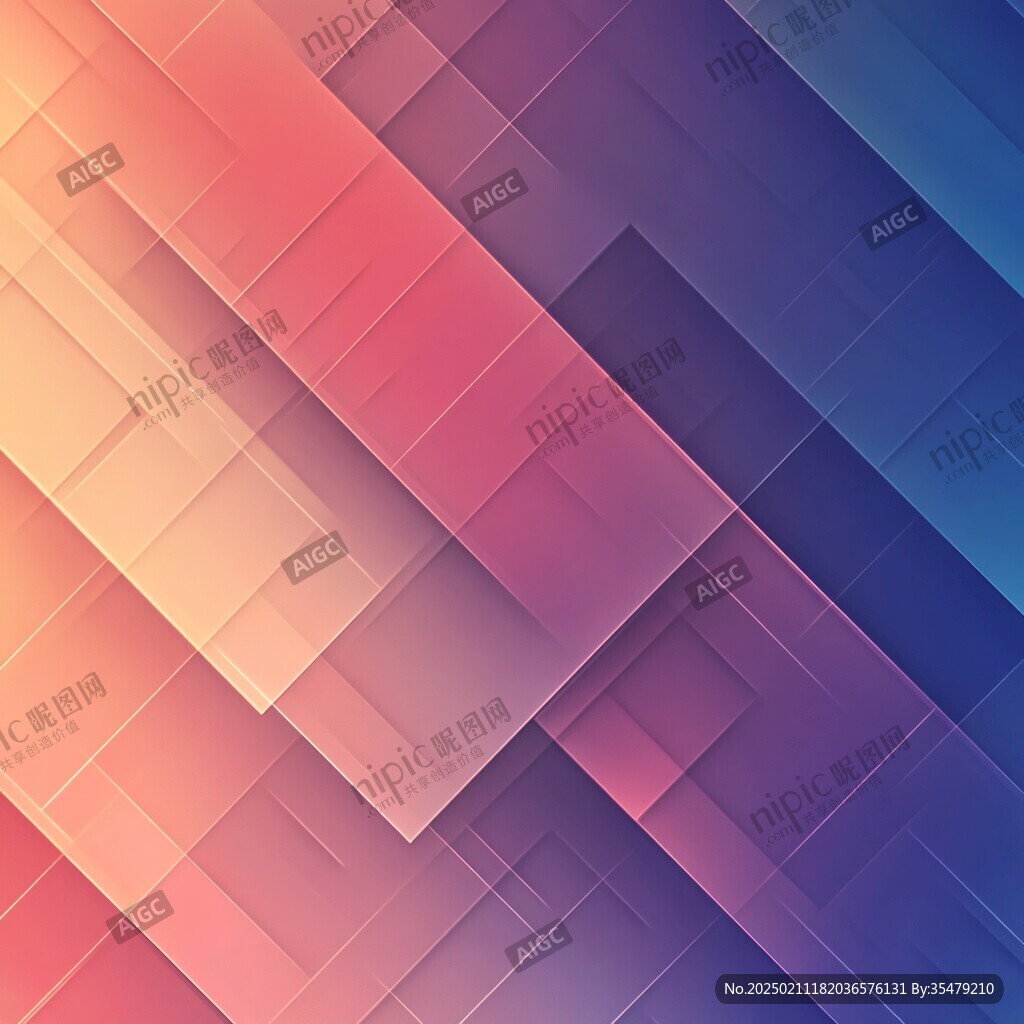 方块菱形渐变色块