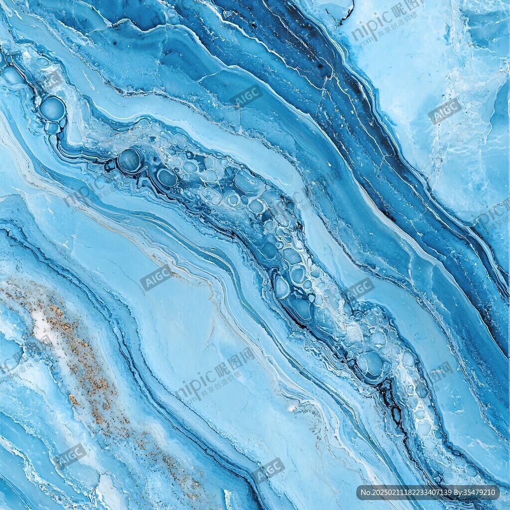 蓝色玛瑙石艺术背景