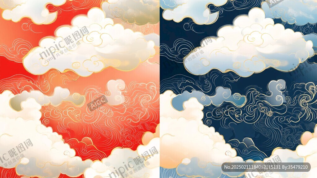 宋代云图高端云纹装饰