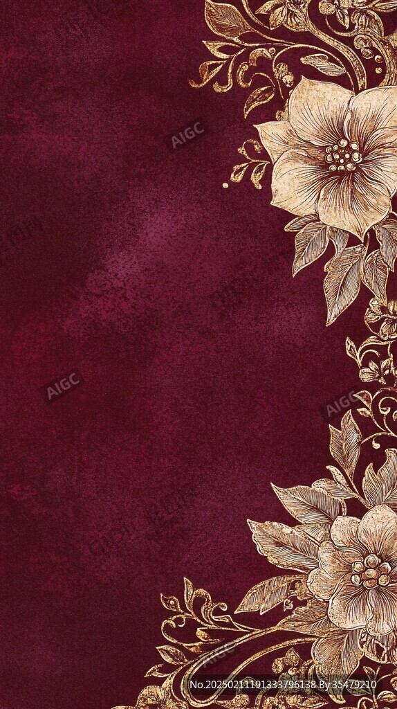 富贵暗红背景
