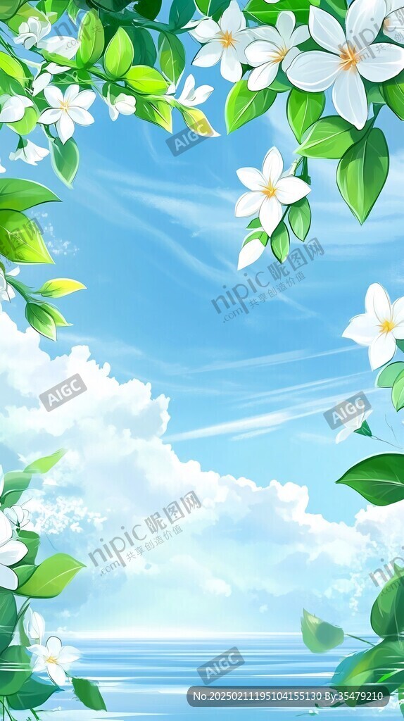 高清晰夏季海报背景