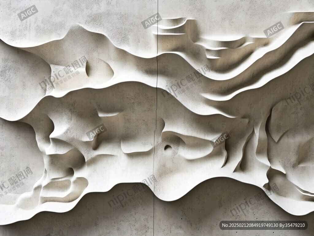 波浪元素墙面