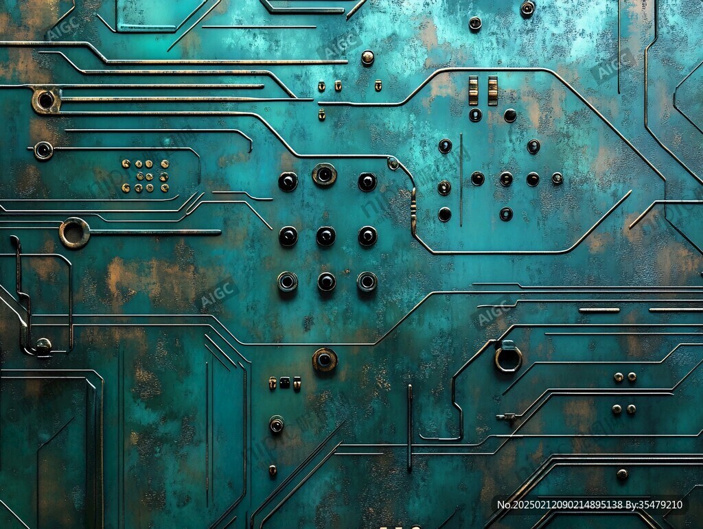 电路板背景墙