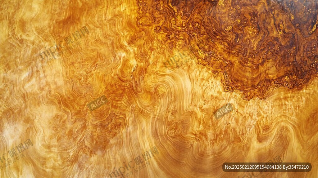 黄金流体艺术画