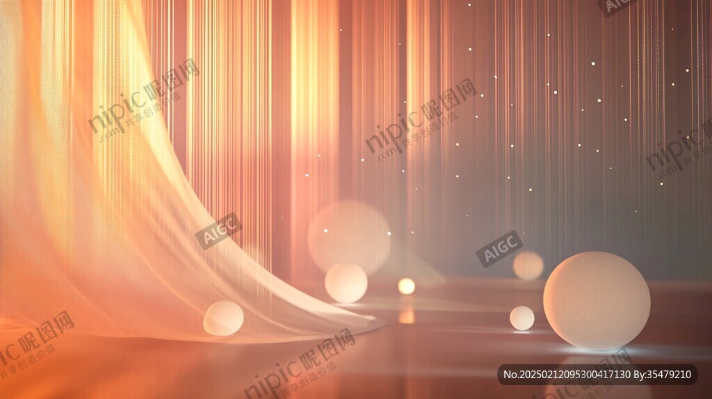 橙色渐变发布会背景